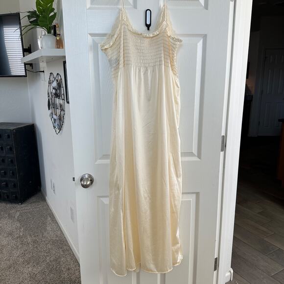 vintage lily of france lord & taylor cream lace nylon nightgown large usa made - Picture 6 of 10
